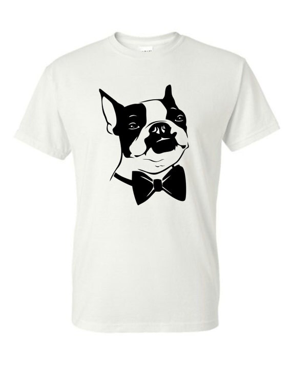 Boston Terrier Mens T-Shirt by Block451 on Etsy