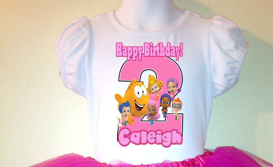 bubble guppies 1st birthday shirt