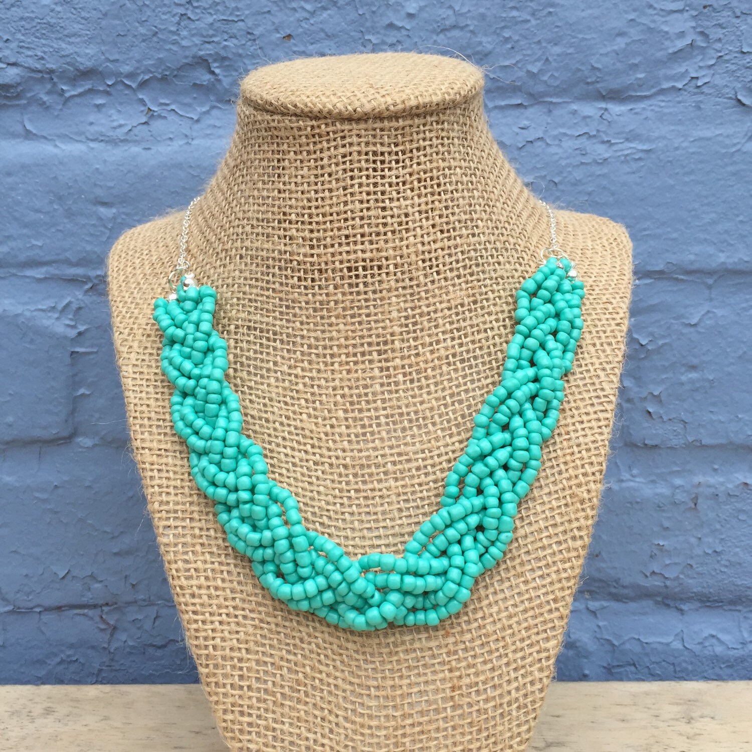 Turquoise Statement Necklace Teal Statement Necklace