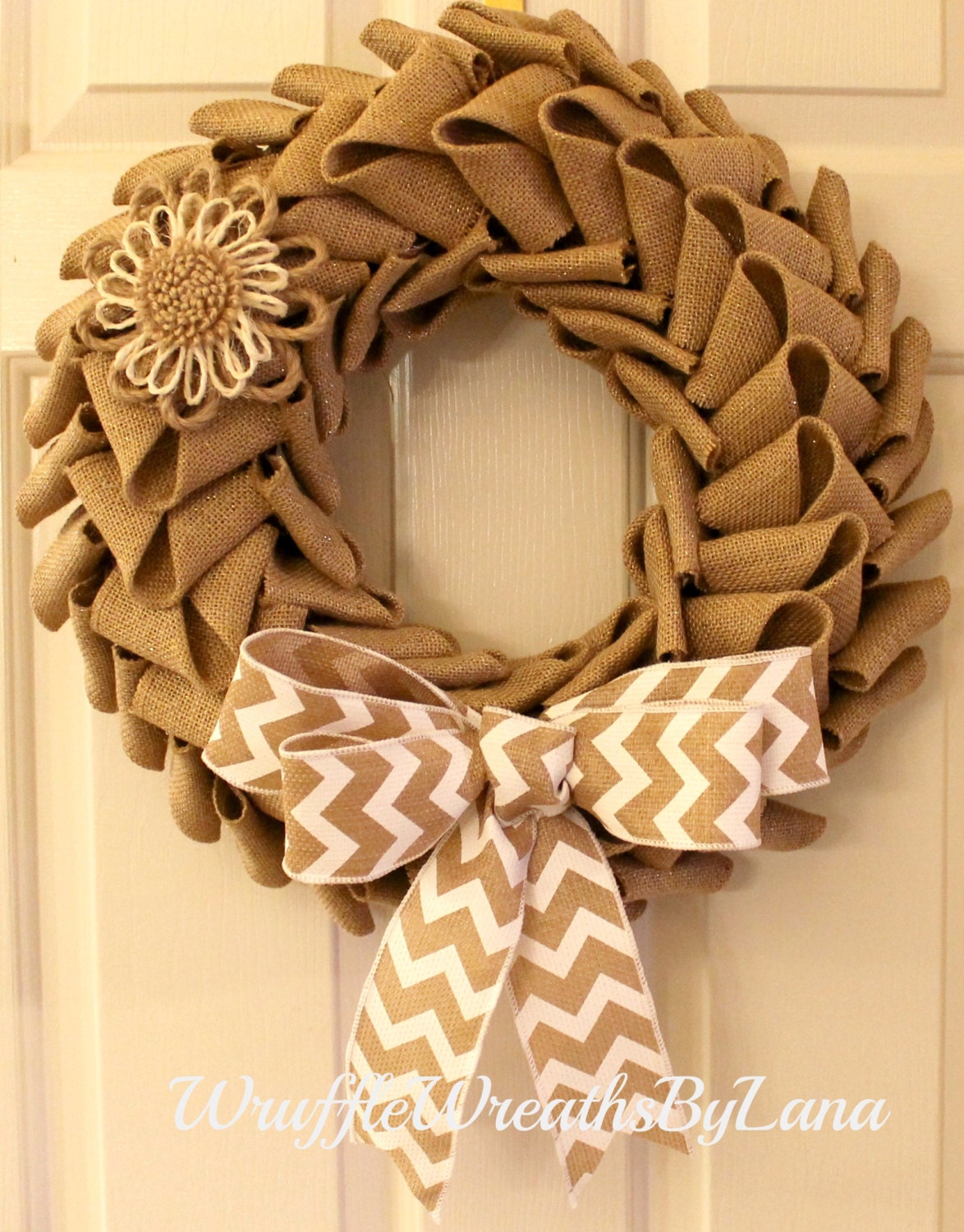 Burlap Summer Wreath Burlap Petal Wreath Burlap Wreath