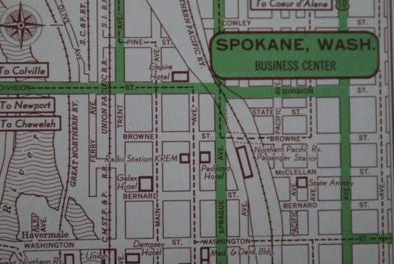 Street map Spokane Washington pdf