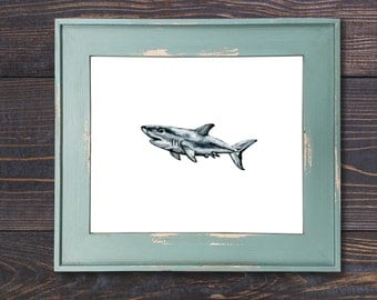 Shark Wall Art shark wall decor | etsy Shark Wall Art shark wall decor | etsy