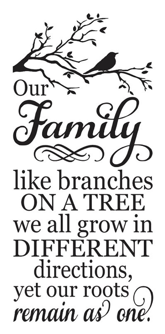 Download Family STENCIL Our Family like branches on a by OaklandStencil