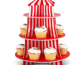 1/ The Great Circus Cupcake Holder / Treat holder/ Snack display/ Big top / Carnival /