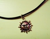 Sun Leather Choker