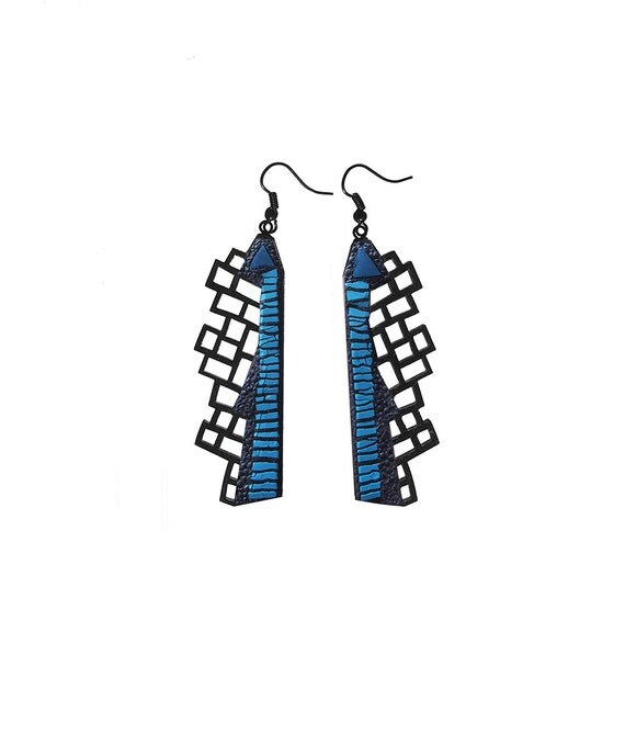 Earrings, contemporary, modern jewelry design, FREE shipping, lasercut 