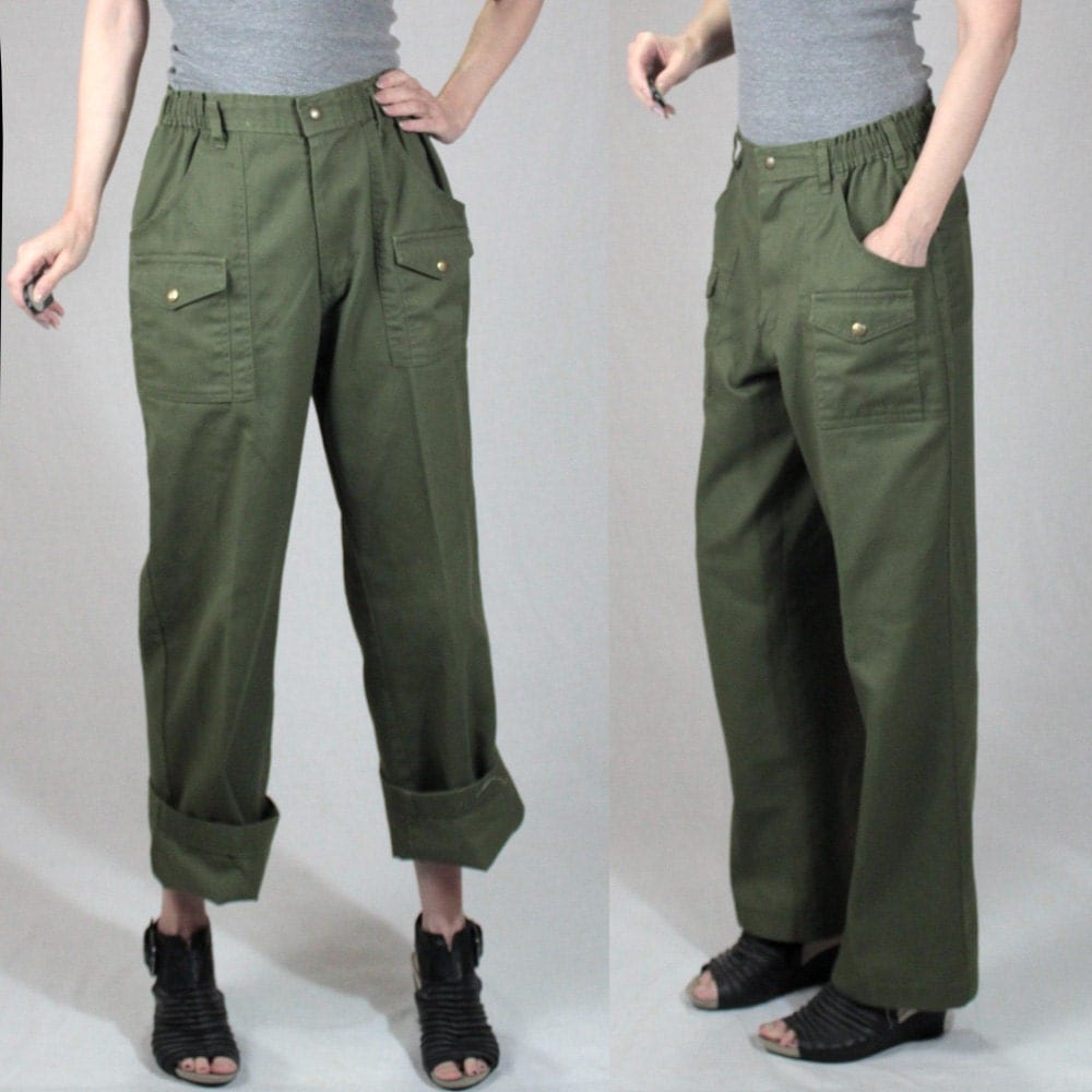 Boy Scout 1950s cargo pants 50s workwear pants men S small 30