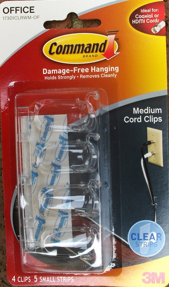 COMMAND CORD CLIP by 3M medium clip with adhesive by 41jadams