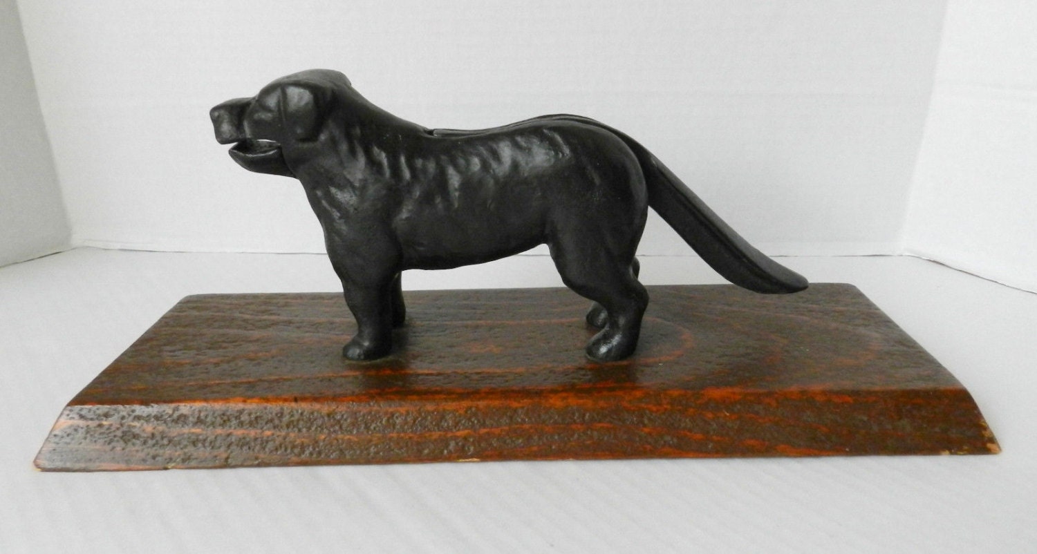 Vintage Cast Iron Dog Nutcracker Rustic by ParkersPurveyors