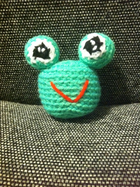 crochet frog stuffed animal