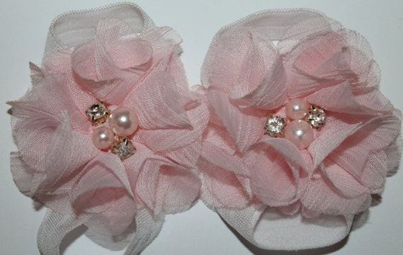 Baby Footless Sandals, Pink Footless Sandals, Matching Footless ...