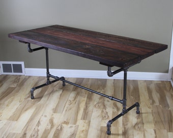Bountiful Harvest Table Reclaimed Wood Dining Table Farmhouse Trestle Table Industrial Table