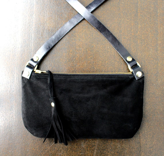 Small Leather Purse Pouch Bag Tassel Crossbody Purse Small Zipper ...