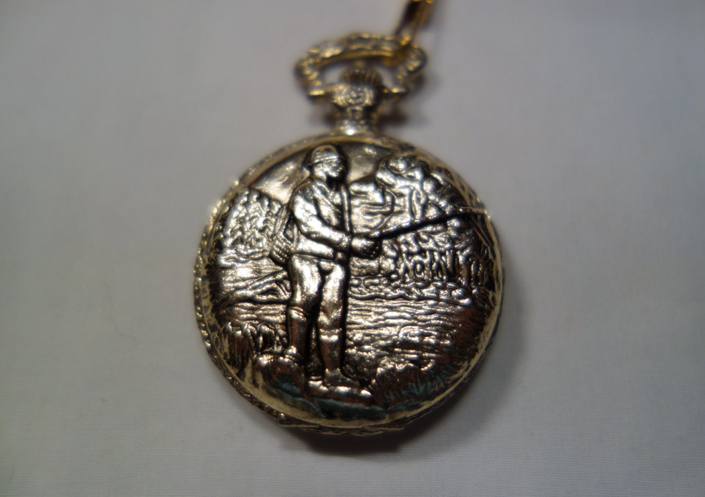 Fisherman Pocket Watch by Stuffatopia on Etsy