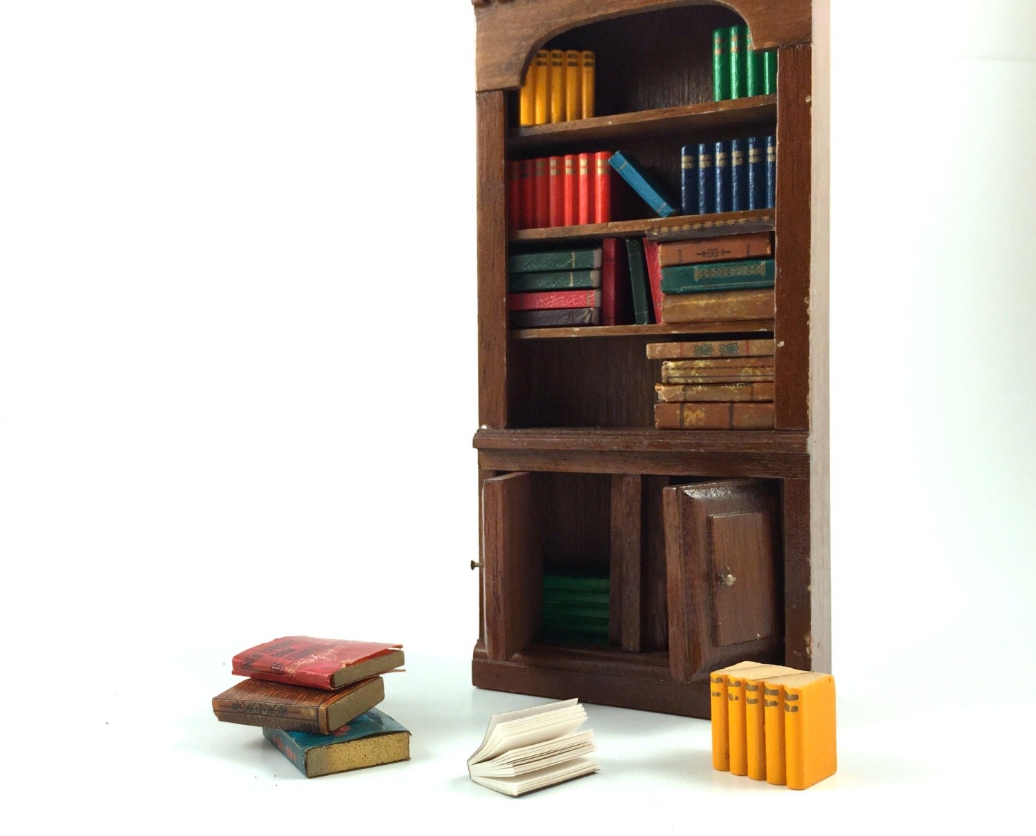 Bookshelf Decor Miniature Bookshelf Miniature Books Mini