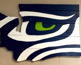 Seattle Seahawks Inspired Wall Sign