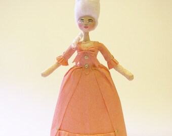 Made to Order- Spun Cotton Marie Antoinette Christmas Ornament