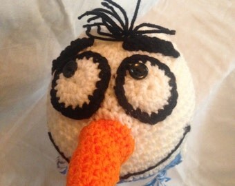 Crochet Olaf Beanie with Ear Flaps