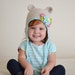 Flower Bear Hat - Toddler Bear Hat - Toddler Girl Bear Hat - Toddler Ear Flap ... - il_75x75.774009510_gjyx