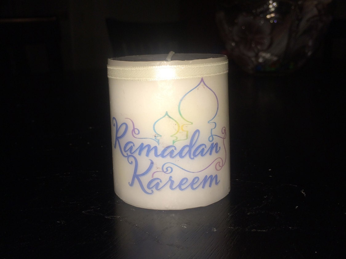 RAMADAN KAREEM Islamic Candle Perfect for Gifts Eid and