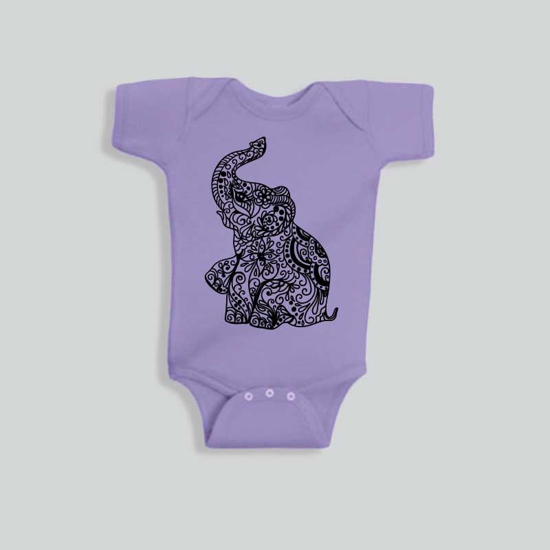Elephant Baby Onesie baby girl clothes infant by MadMoonClothing