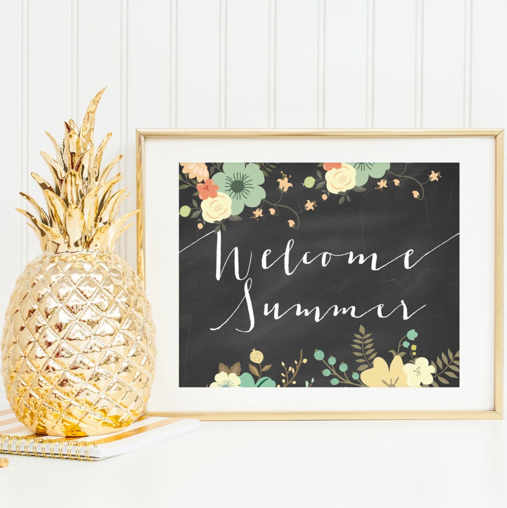 Printable Chalkboard Welcome Sign 8x10 and 5x7 Welcome
