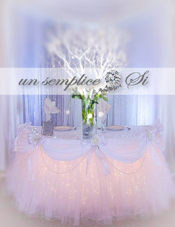 Tulle Tutu Table Skirt