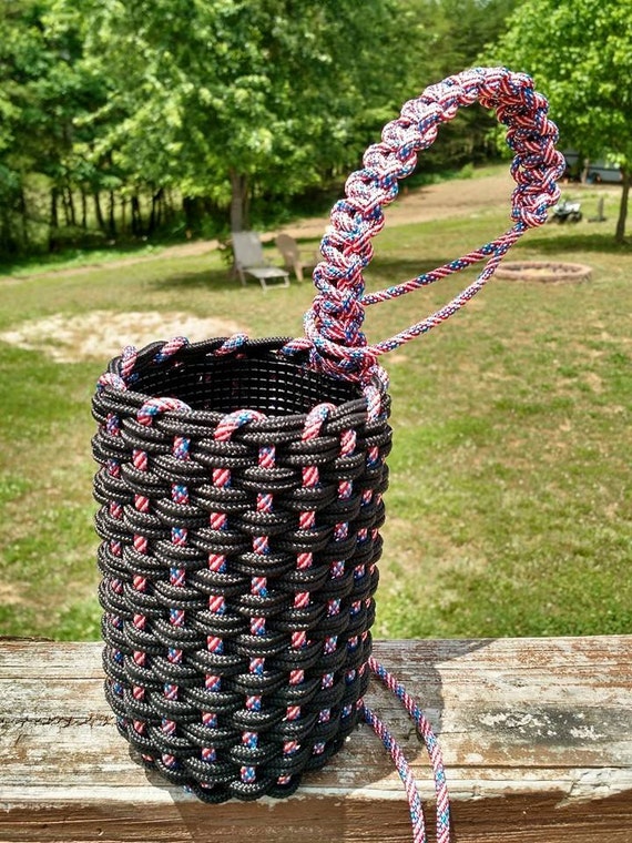 Saddle Horn Drink Holder American Flag Red White and Blue