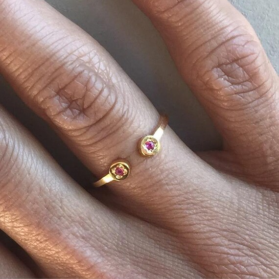 tiny ruby ring