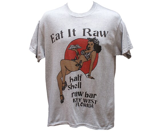 Eat It Raw T shirt Unisex Florida Bar Americana by DalstonJunction