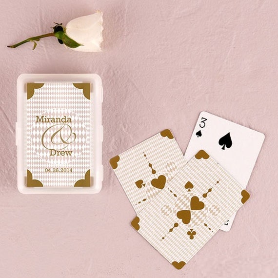 Personalized Wedding Favor Playing Card Wedding Favor