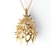 SALE - 25% OFF - Plankton Calocyclas - Radiolarian pendant in bronze - Marine Biology - Science Jewelry