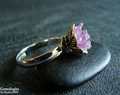 Raw Amethyst Ring, Trending on Etsy, Natural Stone Jewelry for Her, Anniversary for Wife, Daughters Birthday, Girlfriend Gift