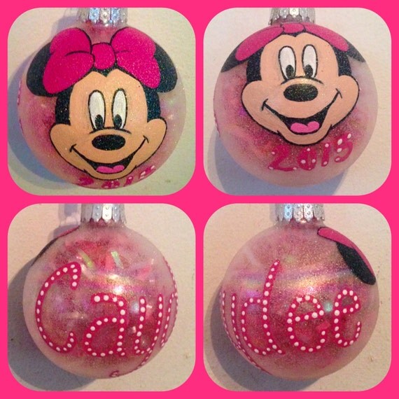 Minnie Mouse Hand Painted Ornament Minnie Mouse Gifts Kids