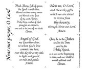 Items Similar To Hear Our Prayer O Lord Fabric Panel, Catholic Prayers 