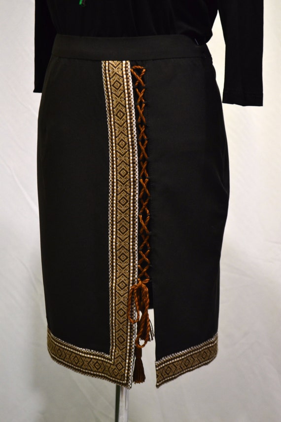 Ukrainian women's skirt with embroidery. Embroidered by VLASIYA