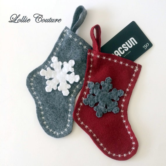 RESERVED 9 Custom Christmas GIFT CARD Holder Mini Stockings