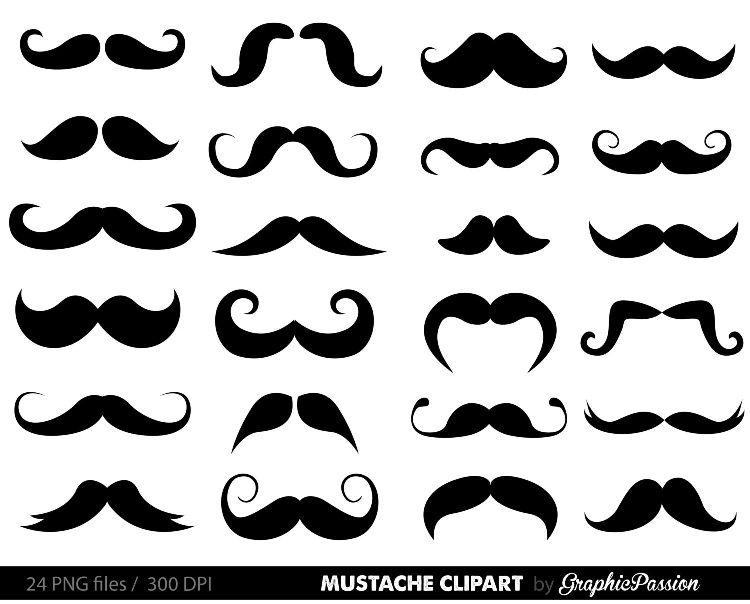 clipart moustache free vector - photo #45