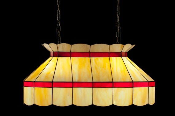 Tiffany billard lampe. billard dekor. von azalealampstudio auf etsy