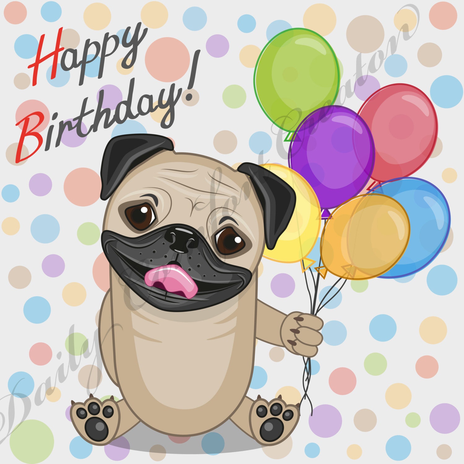 free happy birthday clip art with dogs - photo #13