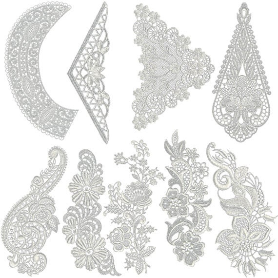 Vintage lace pack 9 machine embroidery designs Vintage lace pack 9 machine embroidery designs
