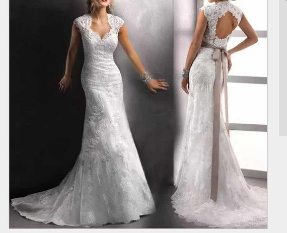 2015 New Mermaid Lace White/Ivory Wedding Dress by Linda3567