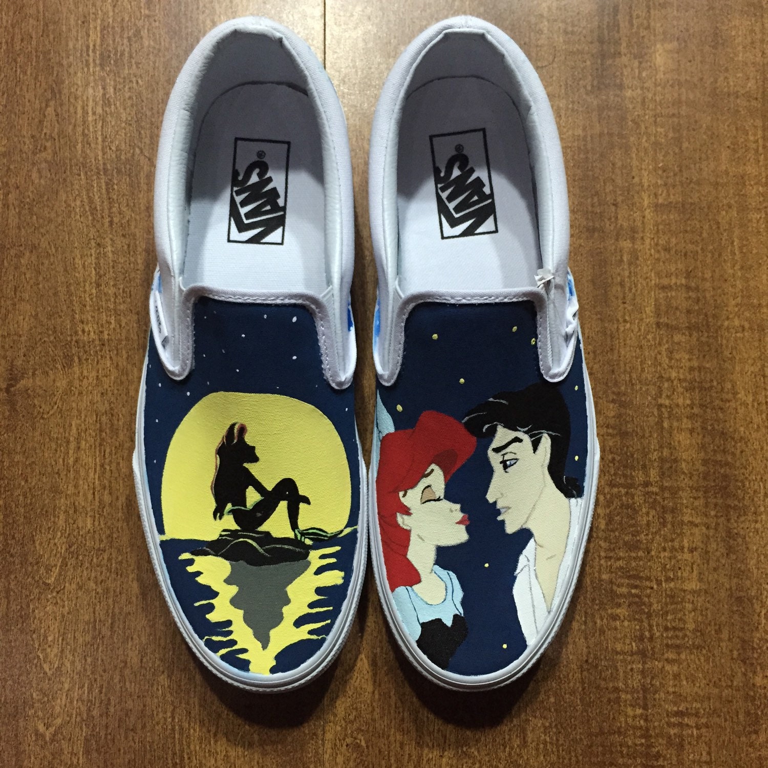 Hand Painted Disney Shoes Vans The Little Mermaid