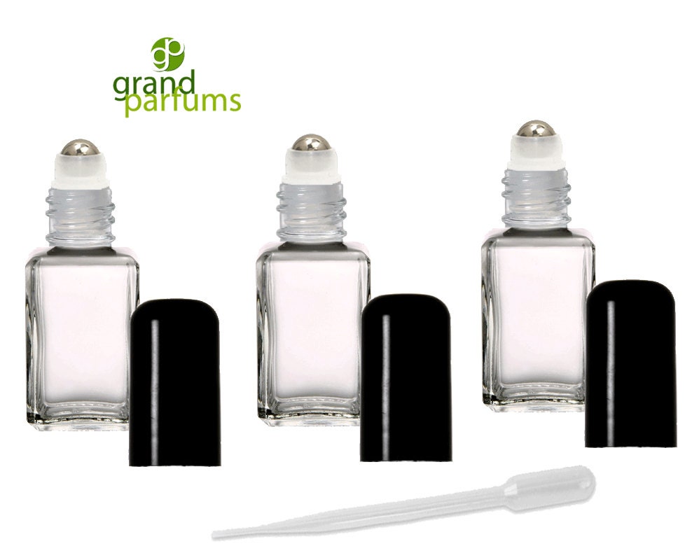 6 Rollerball Bottles 30ml Glass Roll On Bottles Deluxe