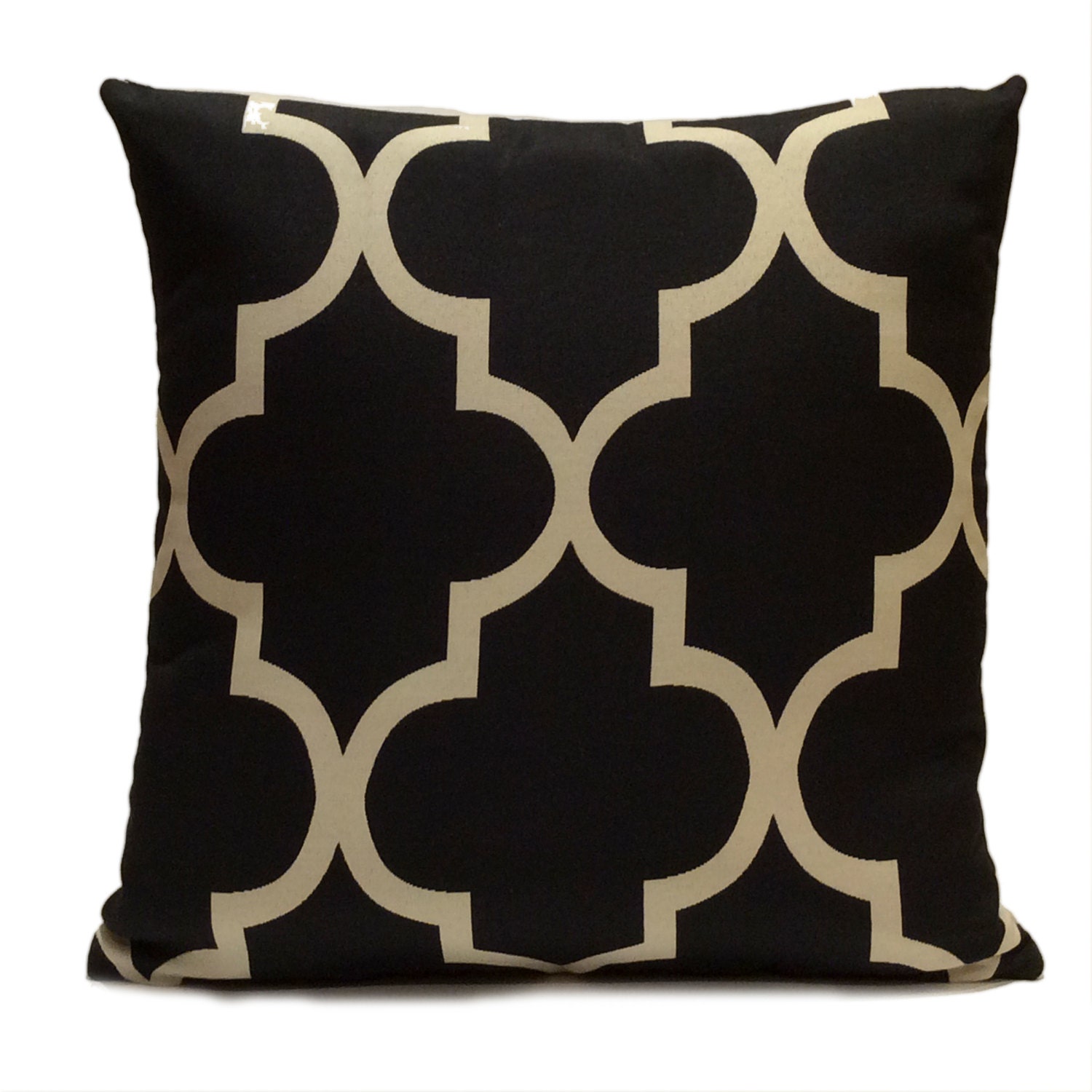 Black and Beige Pillow Throw Pillow Cover Decorative Pillow