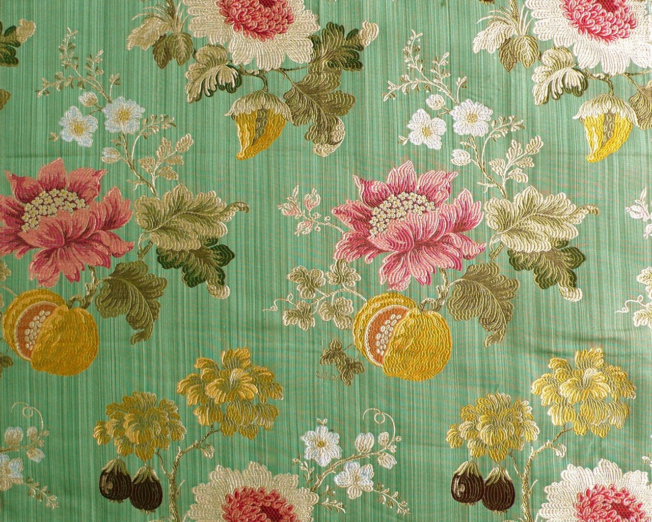 SCALAMANDRE PERRAULT SILK Lampas Colony Collection Fabric 10