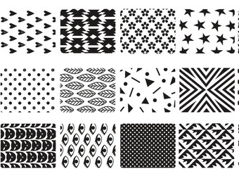 Nail Stamping Plate 004 Trendy