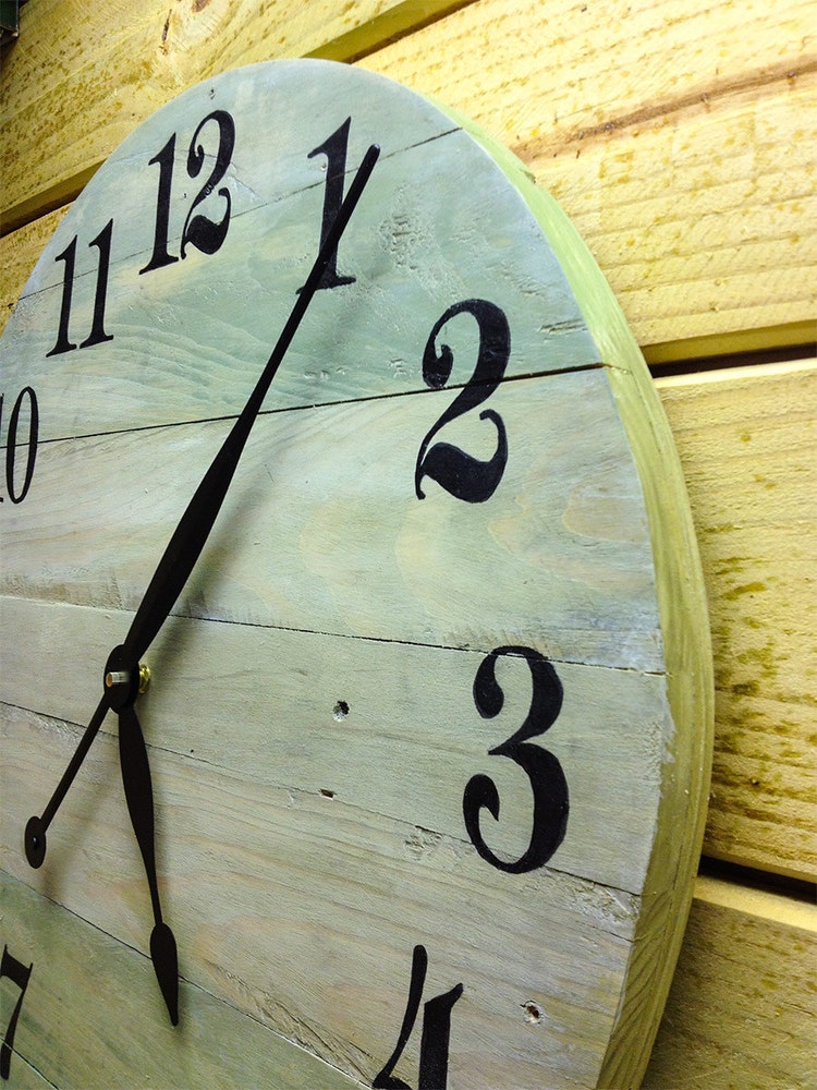 Lake House Wall Clock 20 wide hanging wall by BeachWallDecor