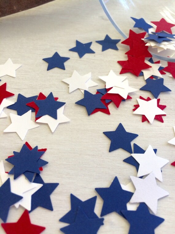 Items similar to Star Confetti | 4th Of July Confetti | Red White and ...