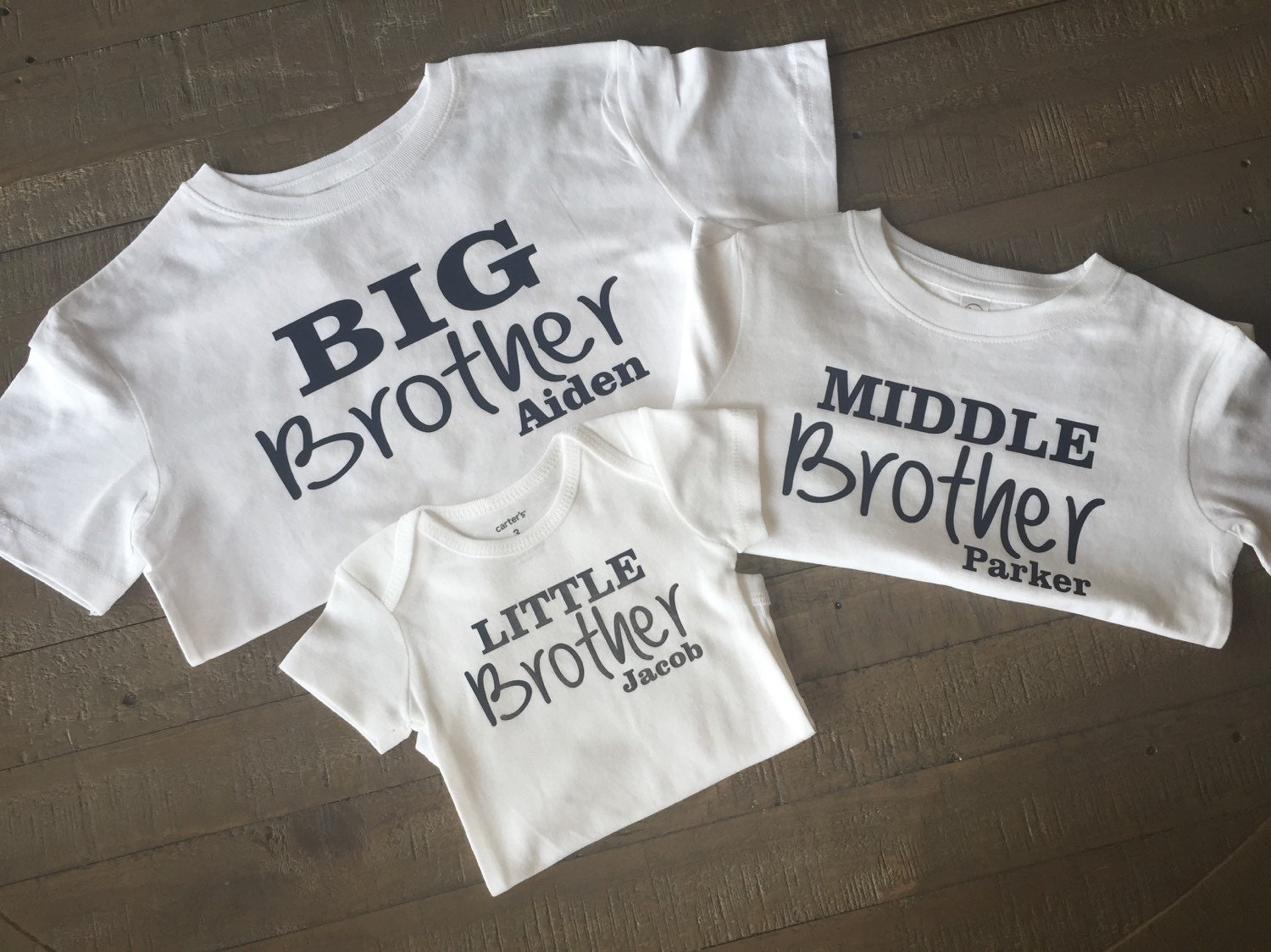 big little middle little little little shirts